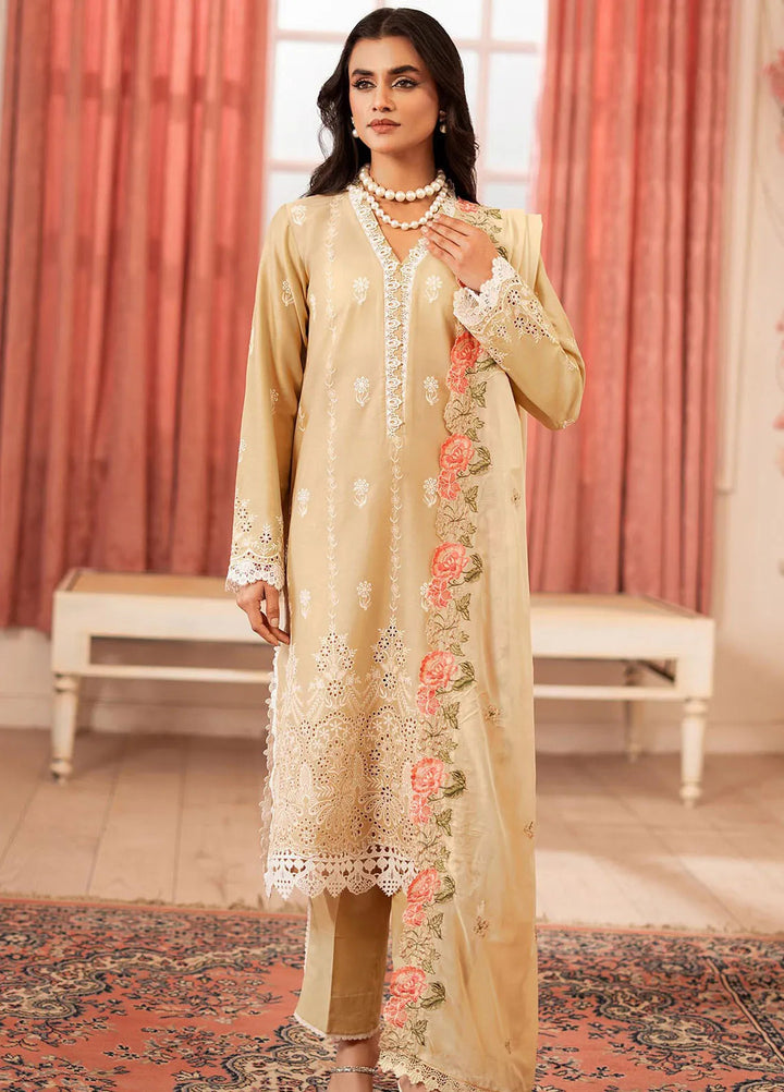Nissa by RajBari Embroidered Lawn Suit Unstitched 3 Piece RB25N D-10 - Summer Collection