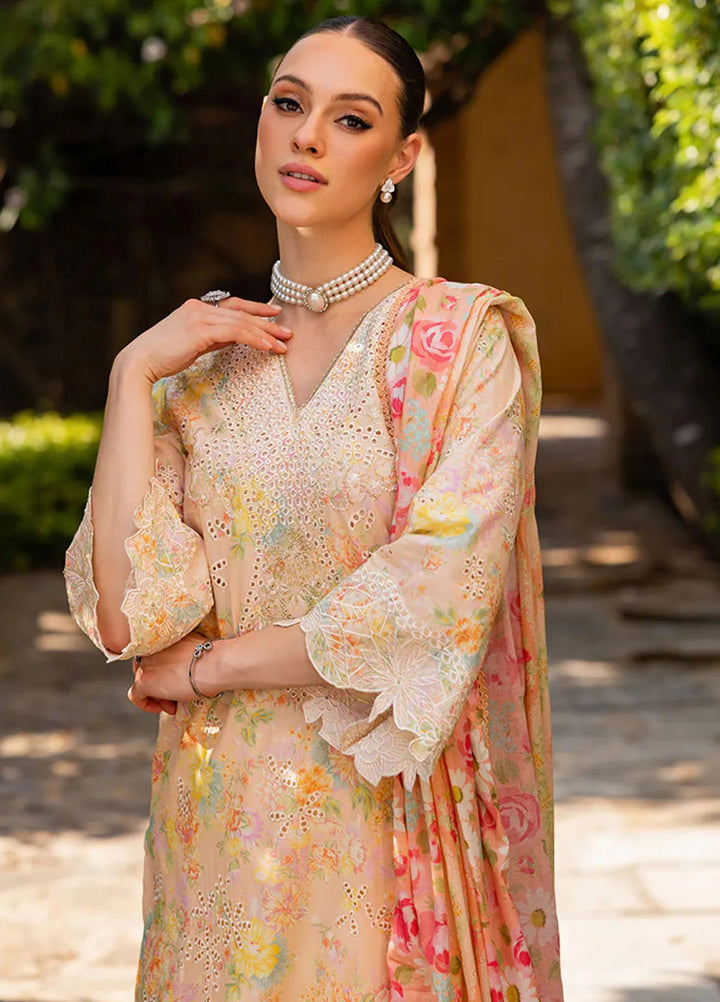 Nissa by Rajbari Embroidered Lawn Suits Unstitched 3 Piece RB25NS D-05 - Summer Collection