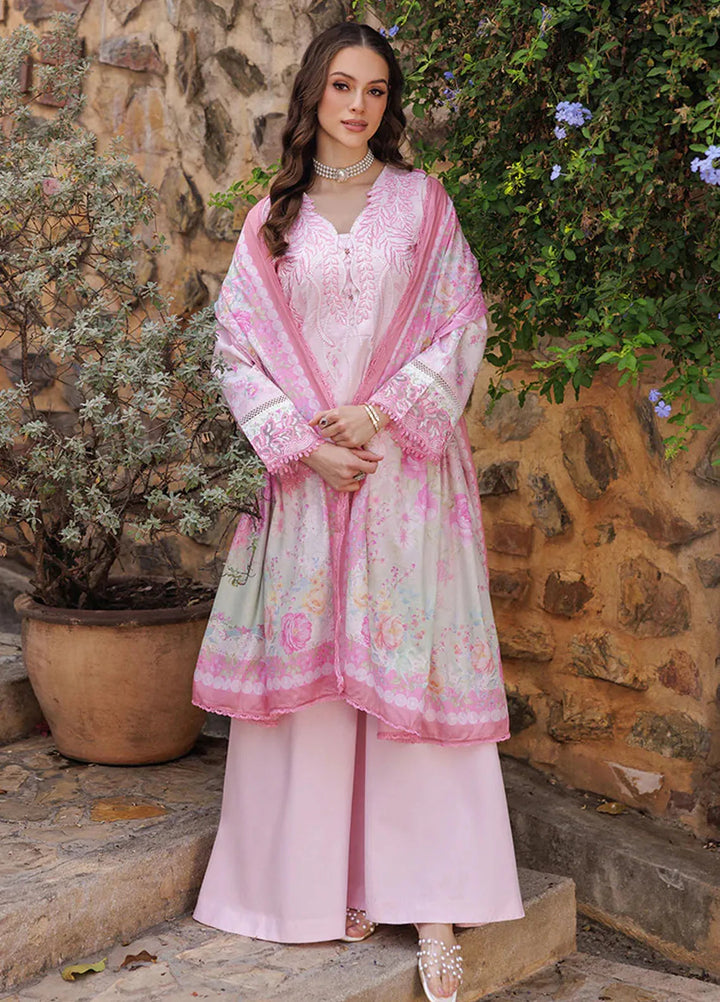 Nissa by Rajbari Embroidered Lawn Suits Unstitched 3 Piece RB25NS D-07 - Summer Collection