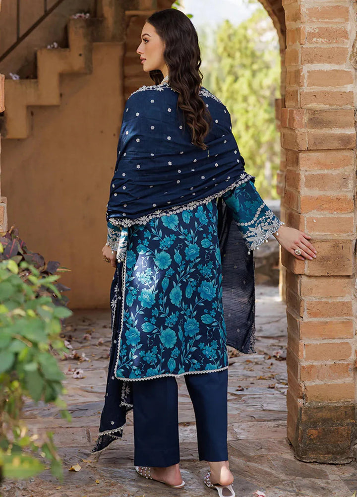 Nissa by Rajbari Embroidered Lawn Suits Unstitched 3 Piece RB25NS D-12 - Summer Collection