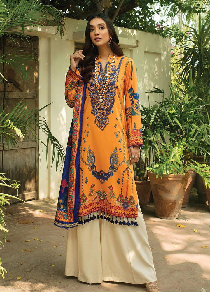 Nissa by RajBari Embroidered Cottel Suits Unstitched 3 Piece RB21N 1/A - Winter Collection