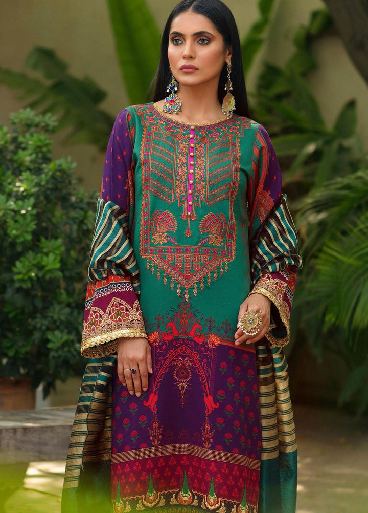 Nissa by RajBari Embroidered Linen Suits Unstitched 3 Piece RB21N 2/B - Winter Collection