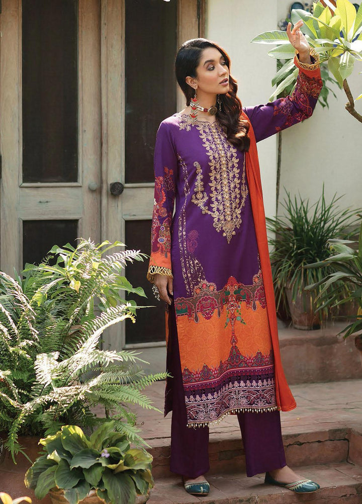 Nissa by RajBari Embroidered Cottel Suits Unstitched 3 Piece RB21N 3/A - Winter Collection