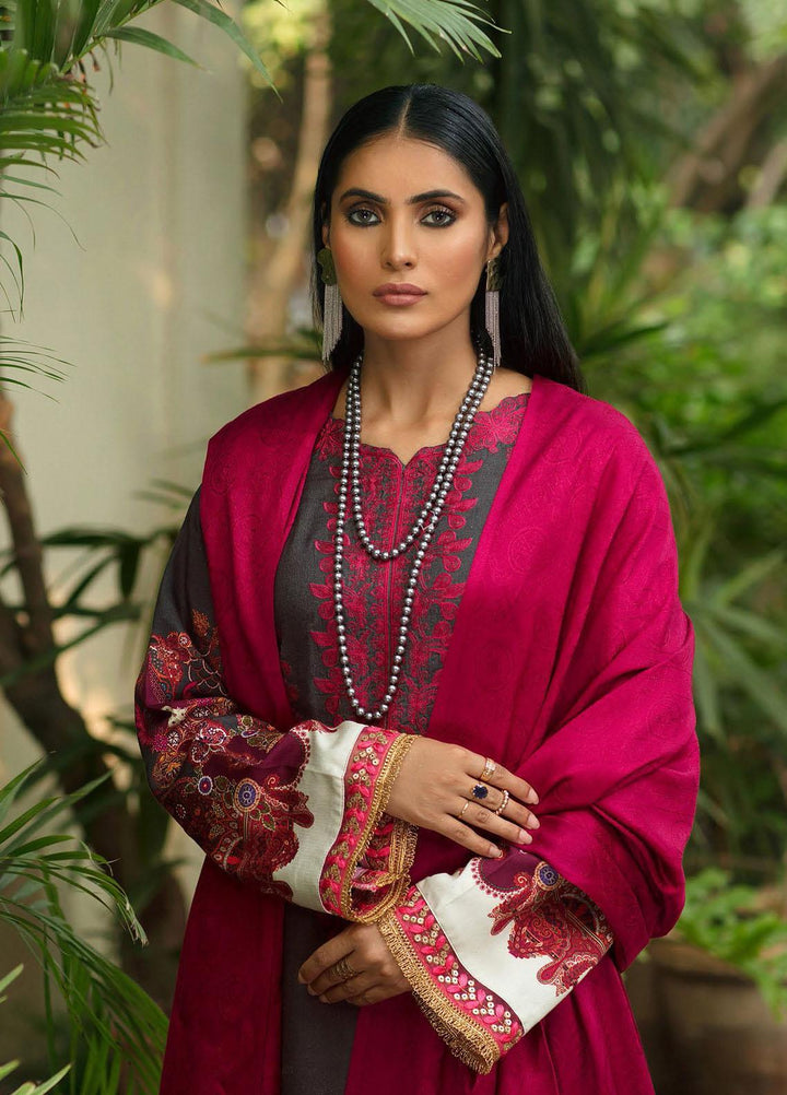 Nissa by RajBari Embroidered Cottel Suits Unstitched 3 Piece RB21N 3/B - Winter Collection