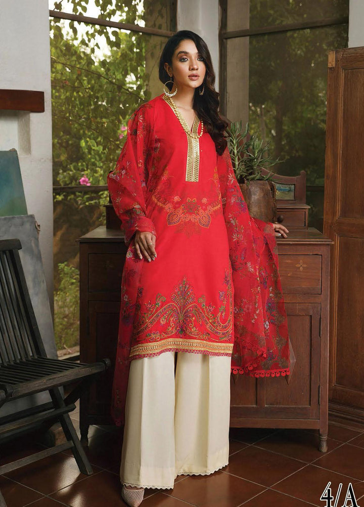 Nissa by RajBari Embroidered Linen Suits Unstitched 3 Piece RB21N 4/A - Winter Collection