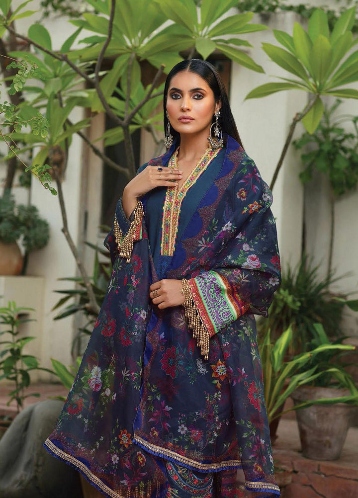 Nissa by RajBari Embroidered Linen Suits Unstitched 3 Piece RB21N 4/B - Winter Collection