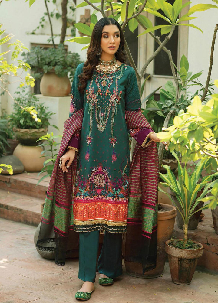 Nissa by RajBari Embroidered Linen Suits Unstitched 3 Piece RB21N 6/B - Winter Collection