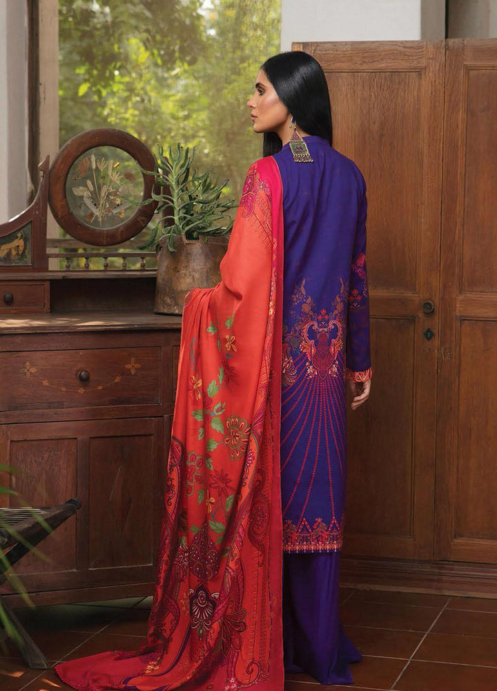 Nissa by RajBari Embroidered Linen Suits Unstitched 3 Piece RB21N 7/A - Winter Collection