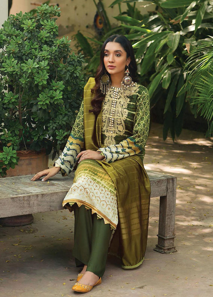 Nissa by RajBari Embroidered Cottel Suits Unstitched 3 Piece RB21N 8/A - Winter Collection