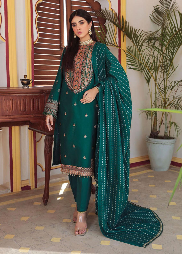 Nissa by RajBari Embroidered Jacquard Suits Unstitched 3 Piece RB22F 01 - Festive Collection