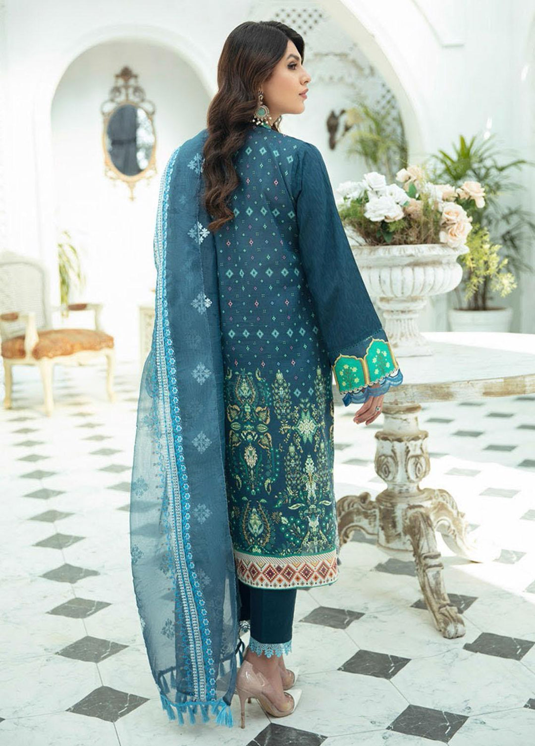 Nissa by RajBari Embroidered Jacquard Suits Unstitched 3 Piece RB22N 01 - Spring / Summer Collection