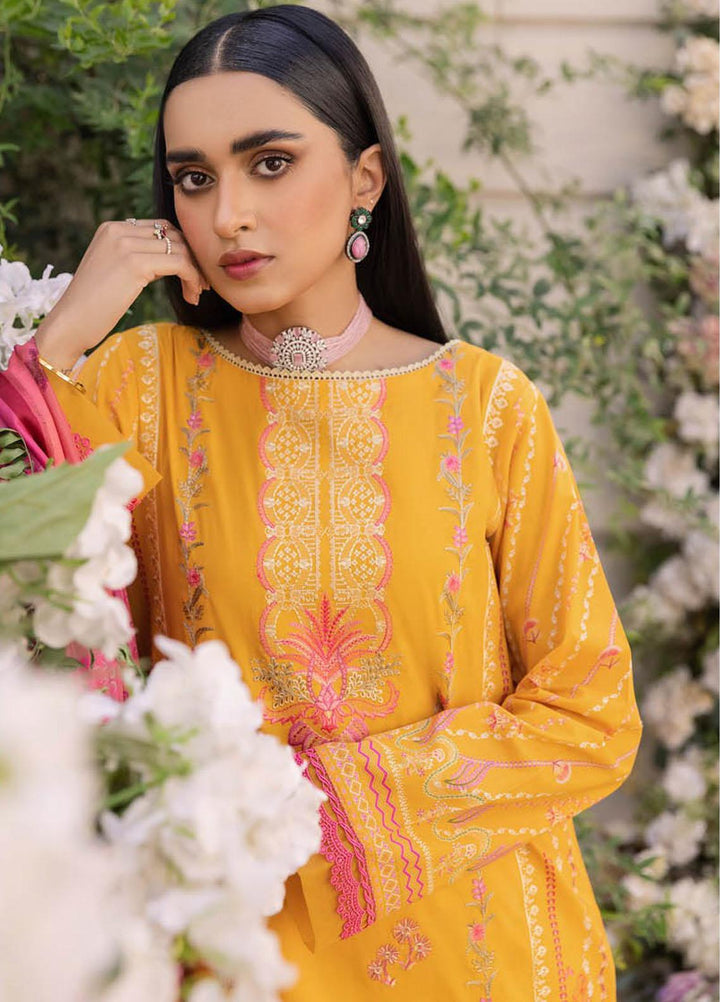 Nissa By RajBari Embroidered Lawn Suits Unstitched 3 Piece RB23NS D1-B - Summer Collection