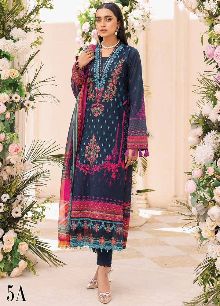 Nissa By RajBari Embroidered Lawn Suits Unstitched 3 Piece RB23NS D5-A - Summer Collection