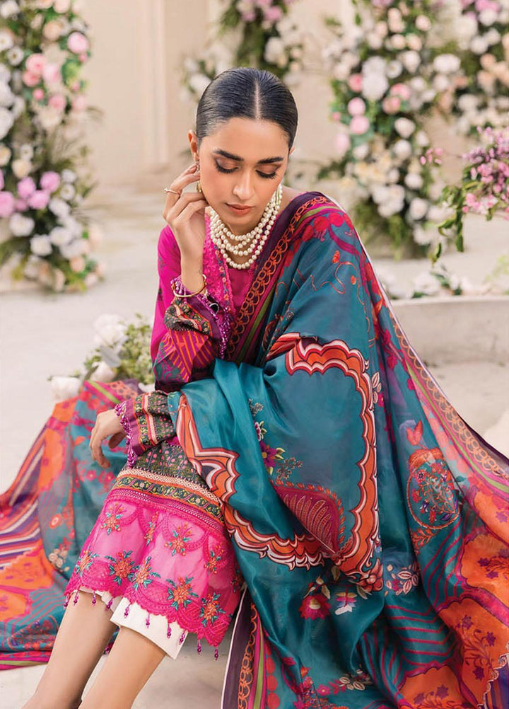 Nissa By RajBari Embroidered Lawn Suits Unstitched 3 Piece RB23NS D5-B - Summer Collection