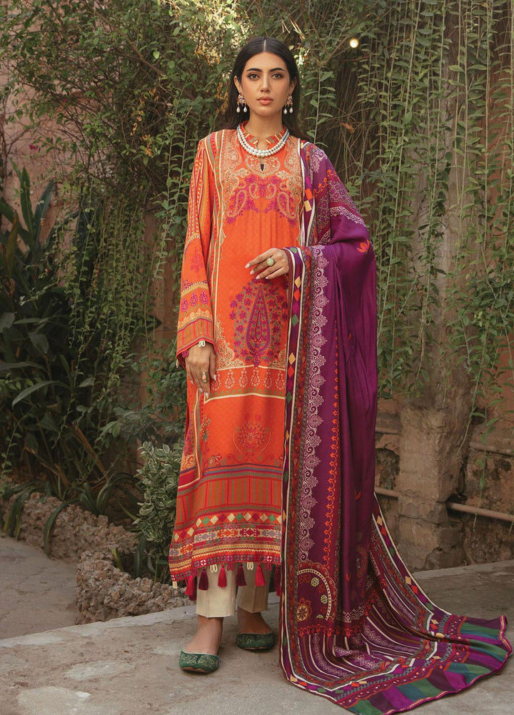 Nissa By RajBari Embroidered Corduroy Suits Unstitched 3 Piece RB23NW 2A - Winter Collection