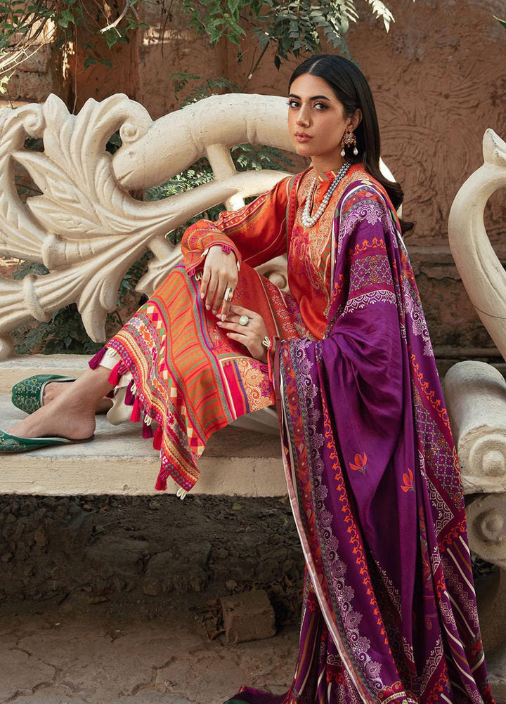 Nissa By RajBari Embroidered Corduroy Suits Unstitched 3 Piece RB23NW 2A - Winter Collection