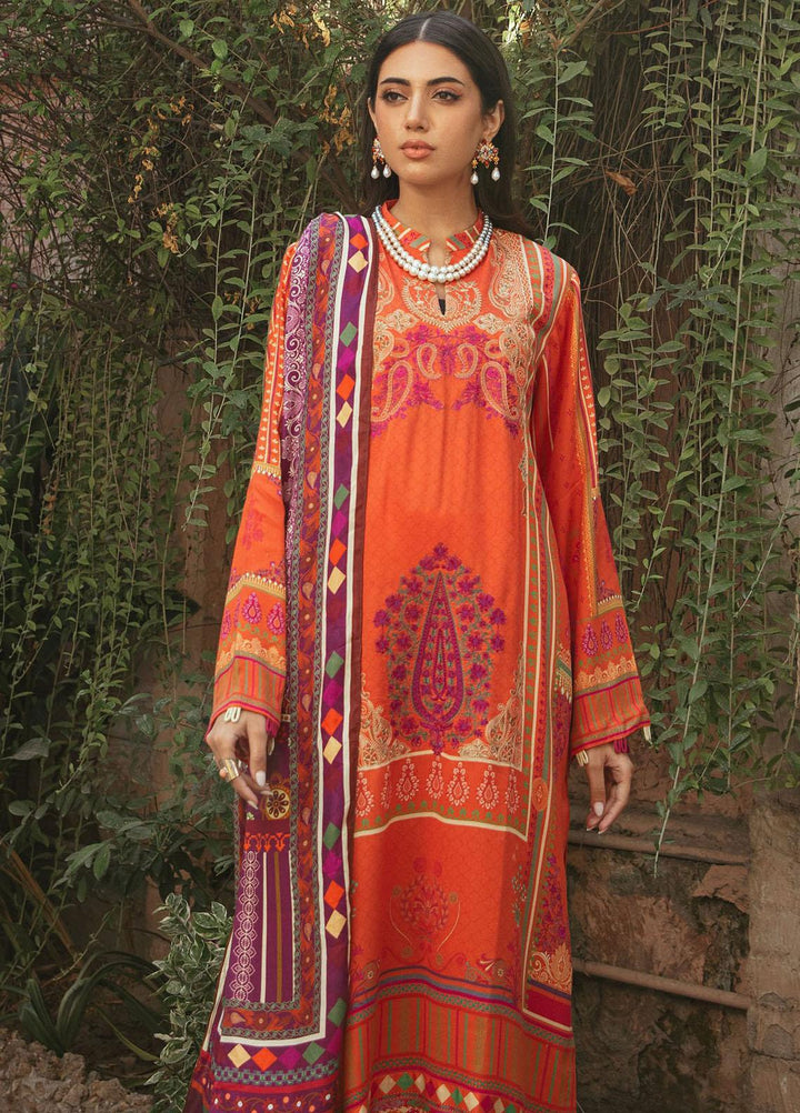 Nissa By RajBari Embroidered Corduroy Suits Unstitched 3 Piece RB23NW 2A - Winter Collection
