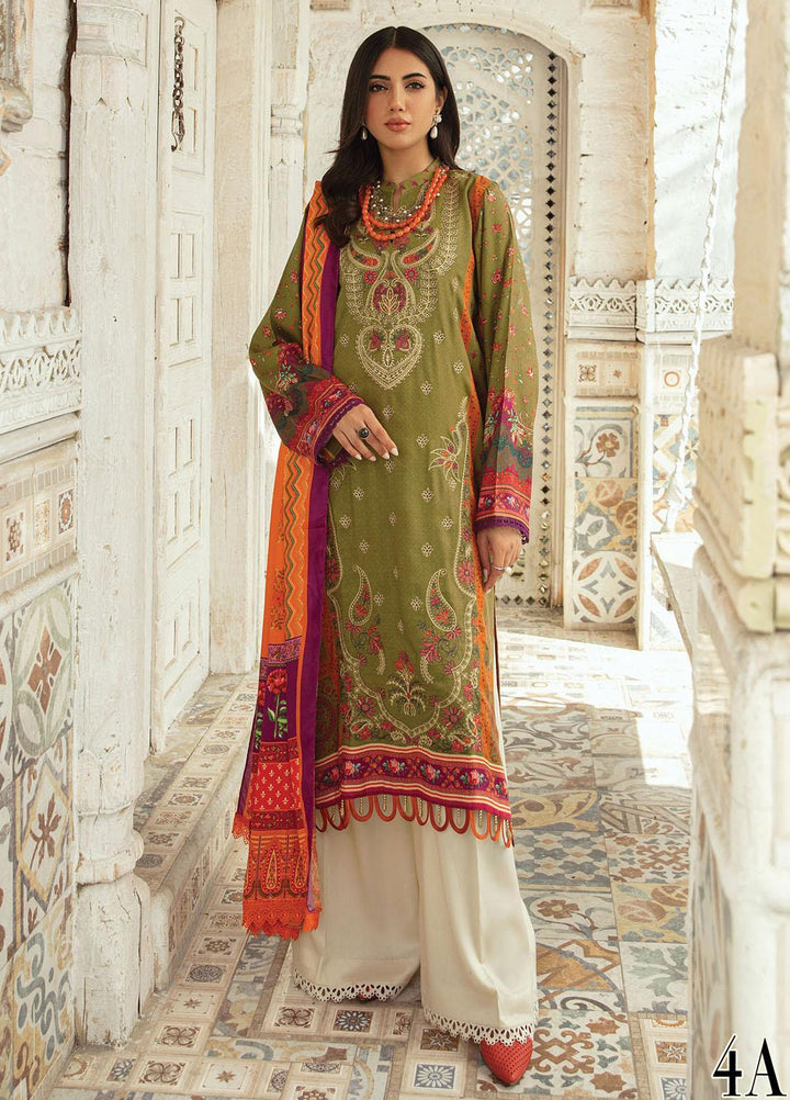 Nissa By RajBari Embroidered Corduroy Suits Unstitched 3 Piece RB23NW 4A - Winter Collection