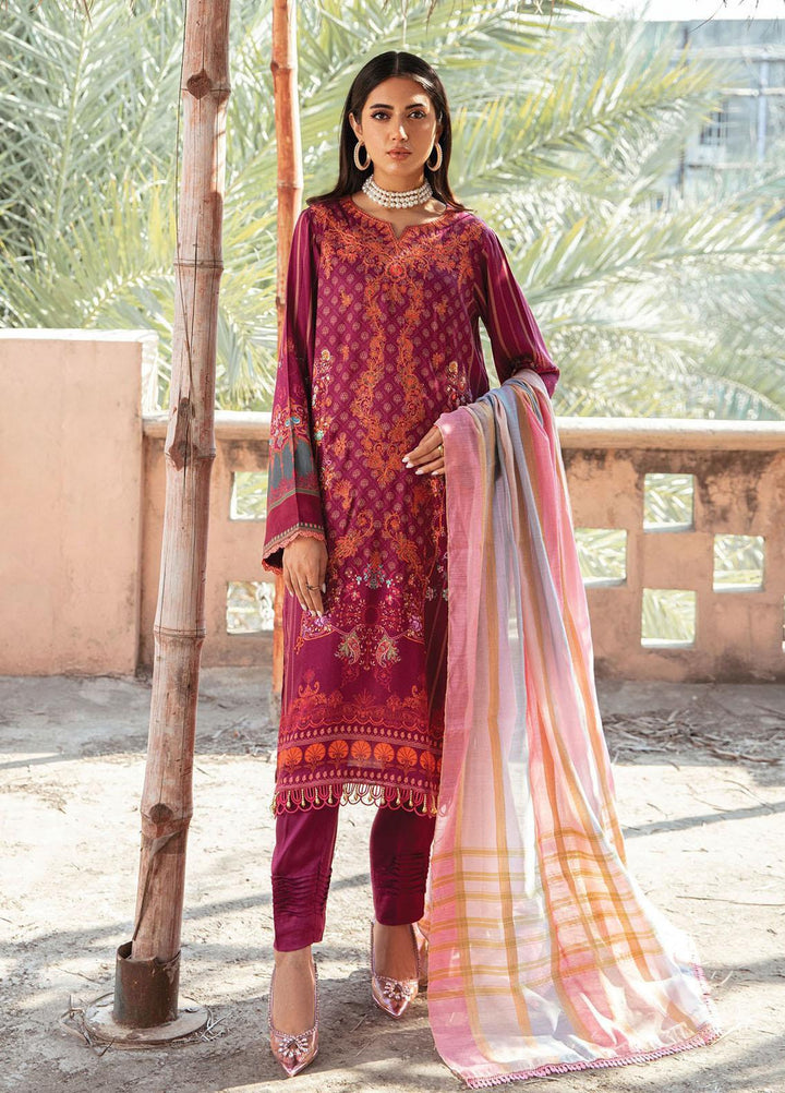 Nissa By RajBari Embroidered Corduroy Suits Unstitched 3 Piece RB23NW 5B - Winter Collection