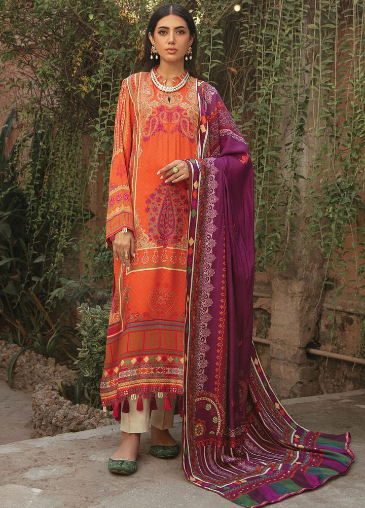 Nissa By Rajbari Embroidered Corduroy Suits Unstitched 3 Piece RB22NW 2A - Winter Collection