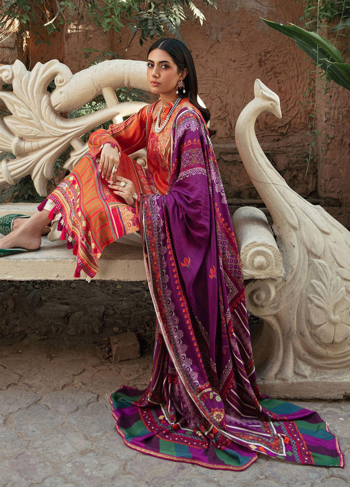 Nissa By Rajbari Embroidered Corduroy Suits Unstitched 3 Piece RB22NW 2A - Winter Collection