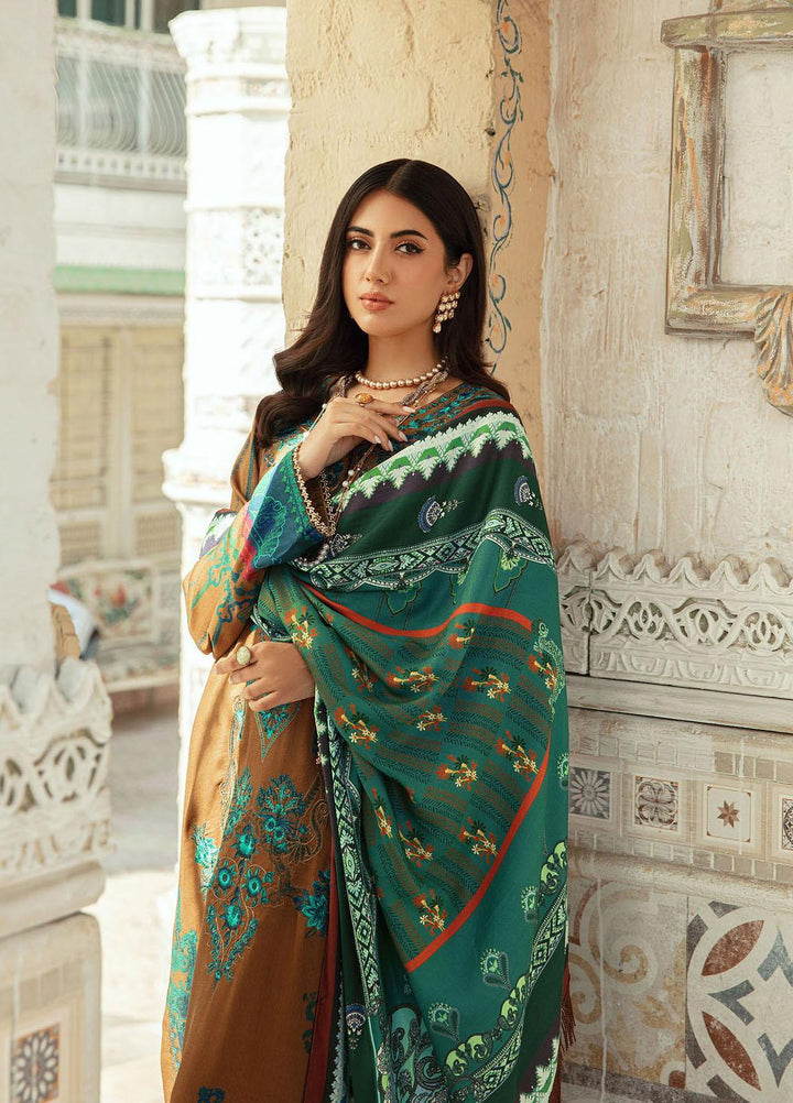 Nissa By Rajbari Embroidered Corduroy Suits Unstitched 3 Piece RB22NW 3A - Winter Collection