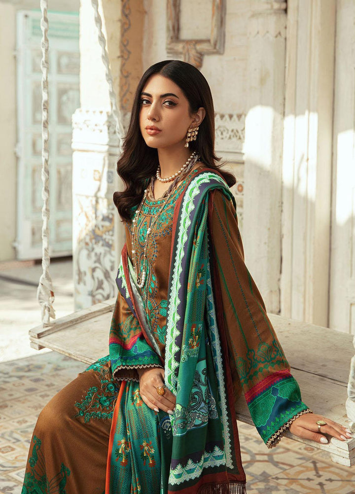 Nissa By Rajbari Embroidered Corduroy Suits Unstitched 3 Piece RB22NW 3A - Winter Collection