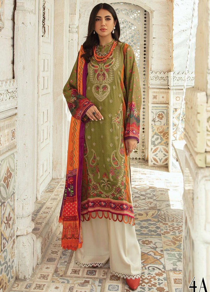 Nissa By Rajbari Embroidered Corduroy Suits Unstitched 3 Piece RB22NW 4A - Winter Collection