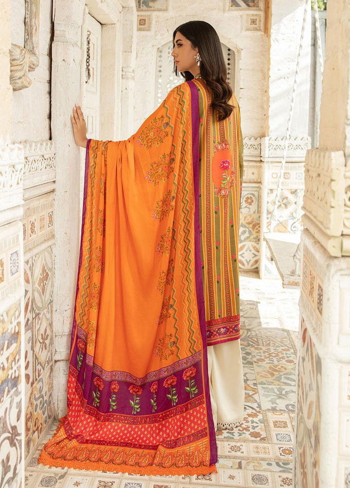 Nissa By Rajbari Embroidered Corduroy Suits Unstitched 3 Piece RB22NW 4A - Winter Collection
