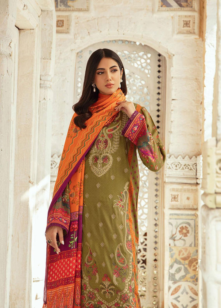 Nissa By Rajbari Embroidered Corduroy Suits Unstitched 3 Piece RB22NW 4A - Winter Collection