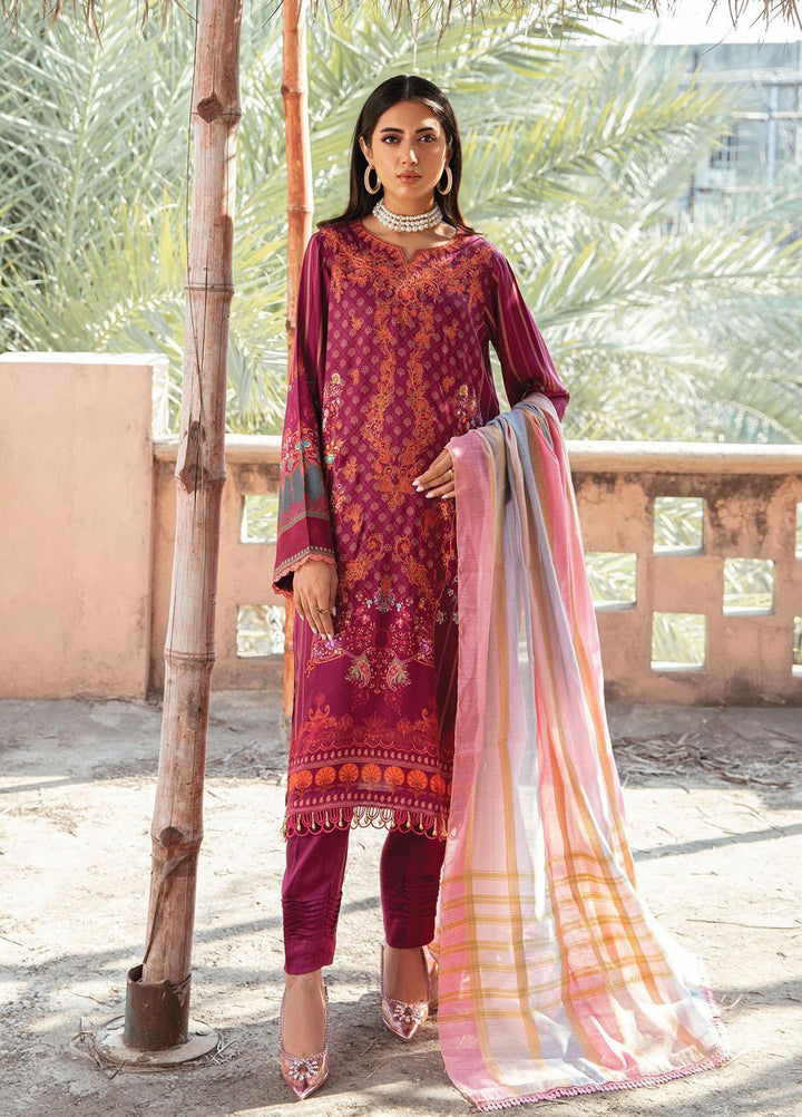 Nissa By Rajbari Embroidered Corduroy Suits Unstitched 3 Piece RB22NW 5B - Winter Collection