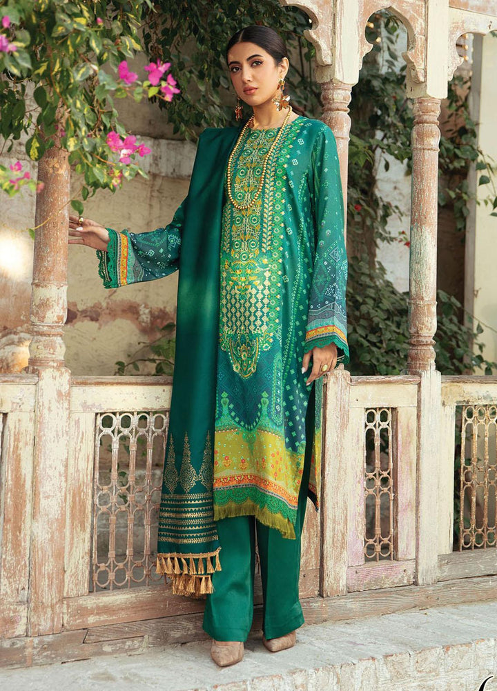 Nissa By Rajbari Embroidered Corduroy Suits Unstitched 3 Piece RB22NW 6A - Winter Collection