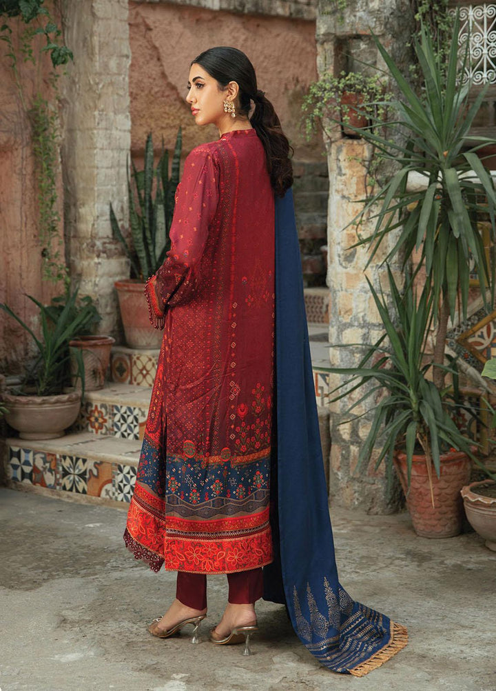 Nissa By Rajbari Embroidered Corduroy Suits Unstitched 3 Piece RB22NW 6B - Winter Collection