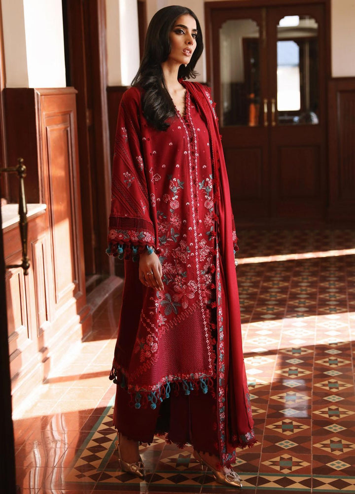 Noemei By Republic Womenswear Embroidered Khaddar Suits Unstitched 3 Piece RW23N D1-A - Luxury Winter Collection