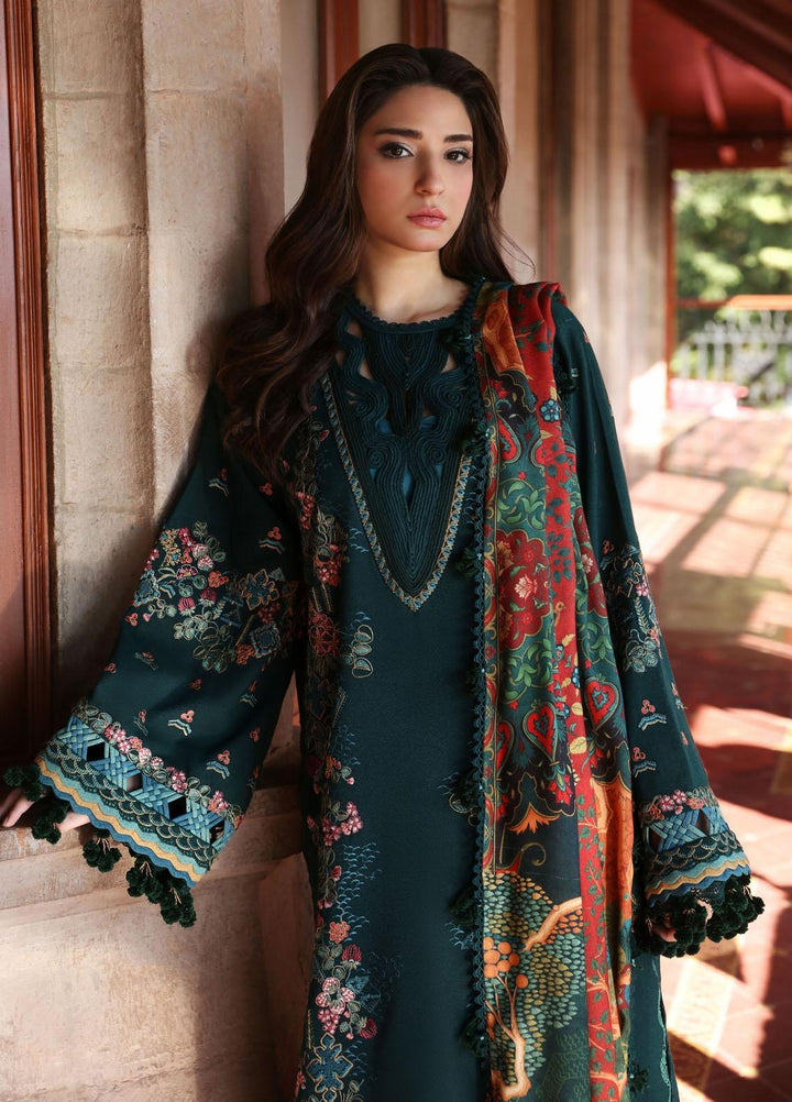 Noemei By Republic Womenswear Embroidered Karandi Suits Unstitched 3 Piece RW23N D6-B - Luxury Winter Collection