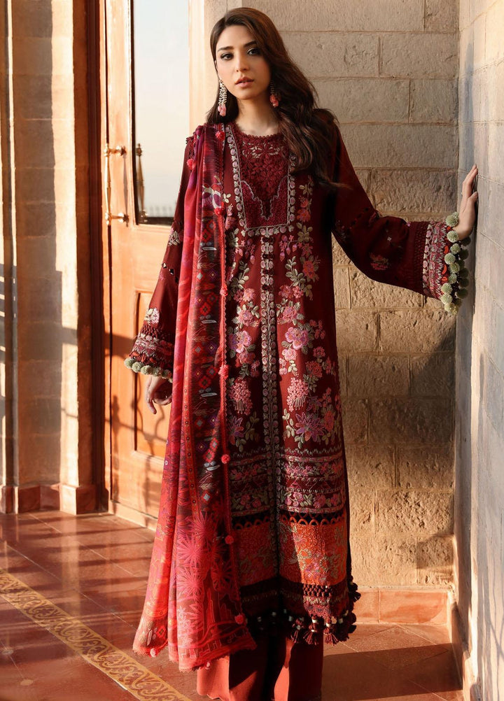 Noemei By Republic Womenswear Embroidered Karandi Suits Unstitched 3 Piece RW23N D7-B - Luxury Winter Collection