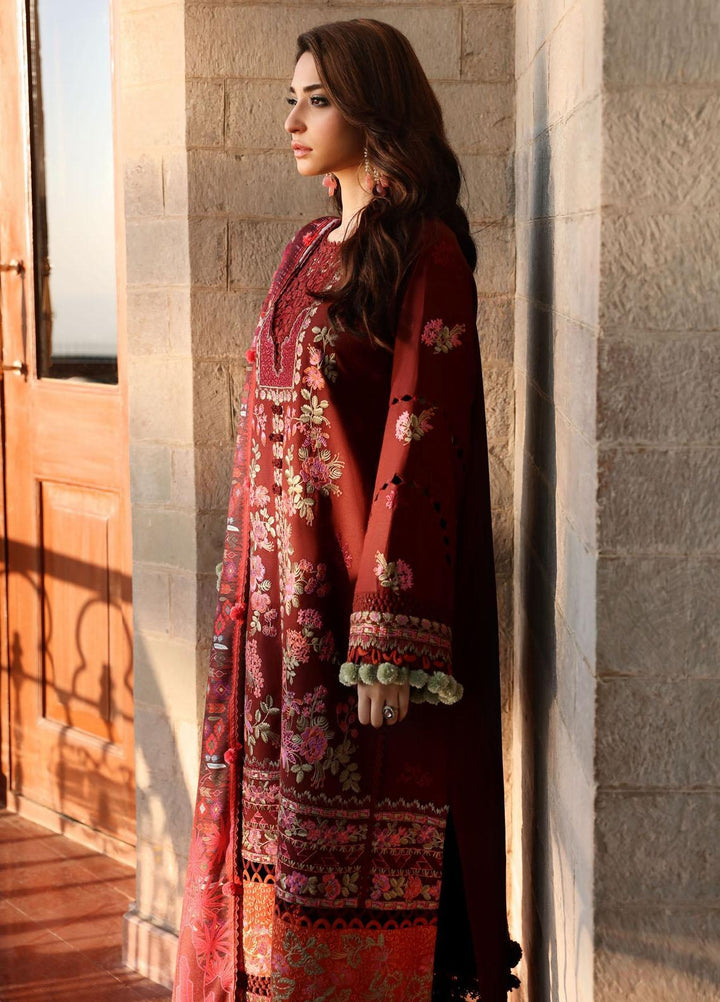 Noemei By Republic Womenswear Embroidered Karandi Suits Unstitched 3 Piece RW23N D7-B - Luxury Winter Collection