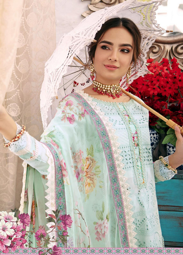 Noor by Saadia Asad Embroidered Chikankari Suits Unstitched 3 Piece NSA21E 7B - Festive Collection