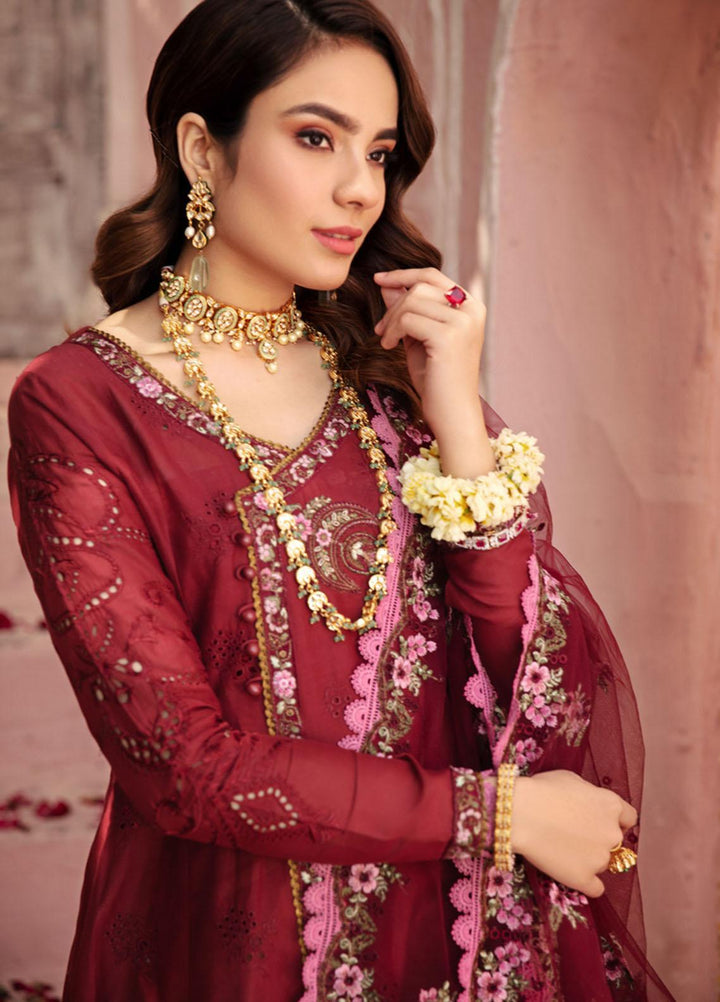 Noor by Saadia Asad Embroidered Chikankari Suits Unstitched 3 Piece NSA21E 8B - Festive Collection