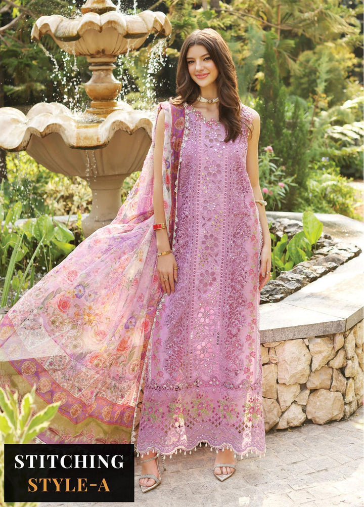 Noor by Saadia Asad Embroidered Lawn Suits Unstitched 3 Piece NSA23E D5 - Eid Collection