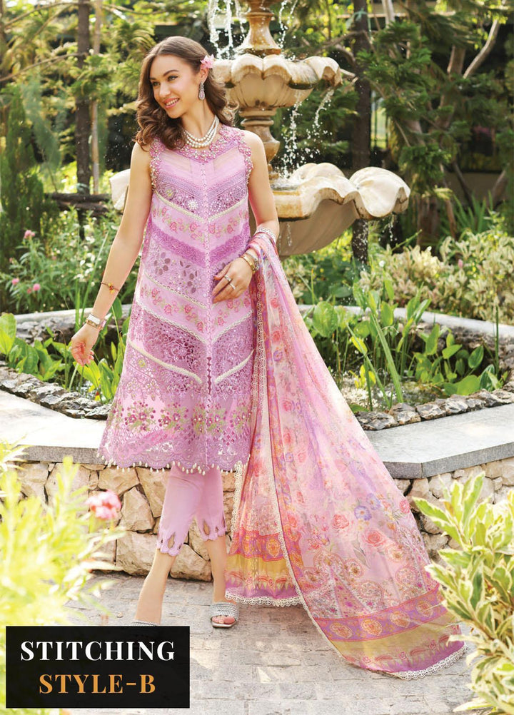 Noor by Saadia Asad Embroidered Lawn Suits Unstitched 3 Piece NSA23E D5 - Eid Collection