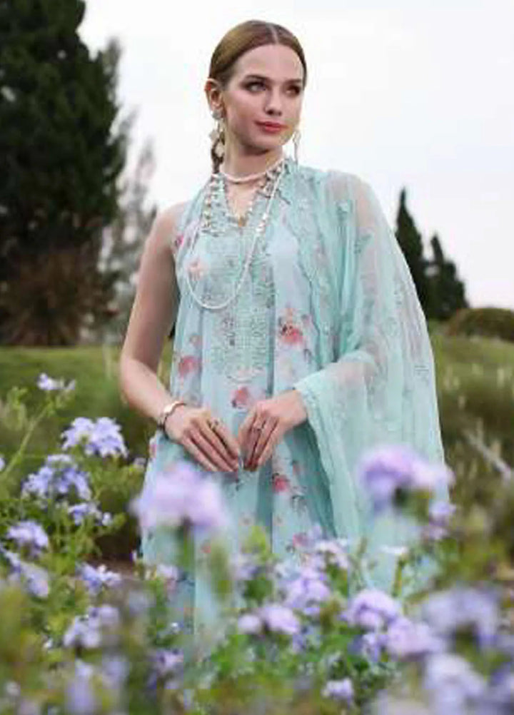 Noor by Saadia Asad Embroidered Lawn Suits Unstitched 3 Piece NSA24EL D5 - Luxury Collection