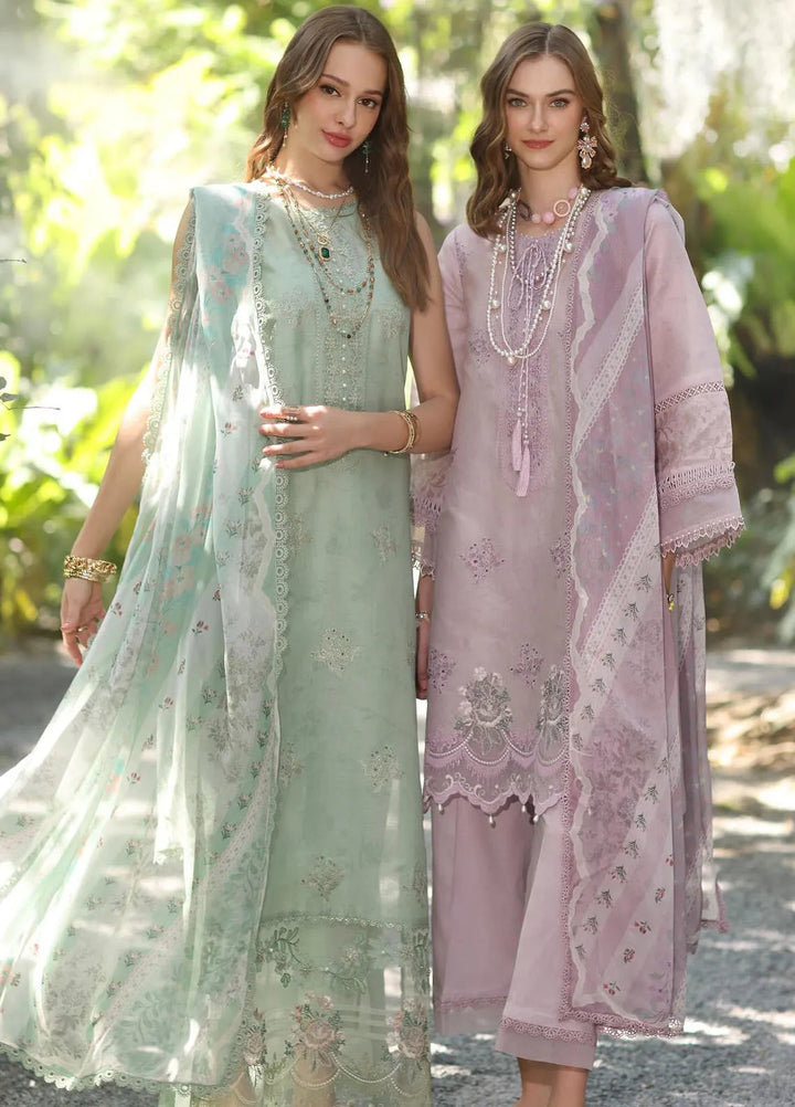 Noor by Saadia Asad Embroidered Lawn Suits Unstitched 3 Piece NSA25EP D6-A - Summer Collection