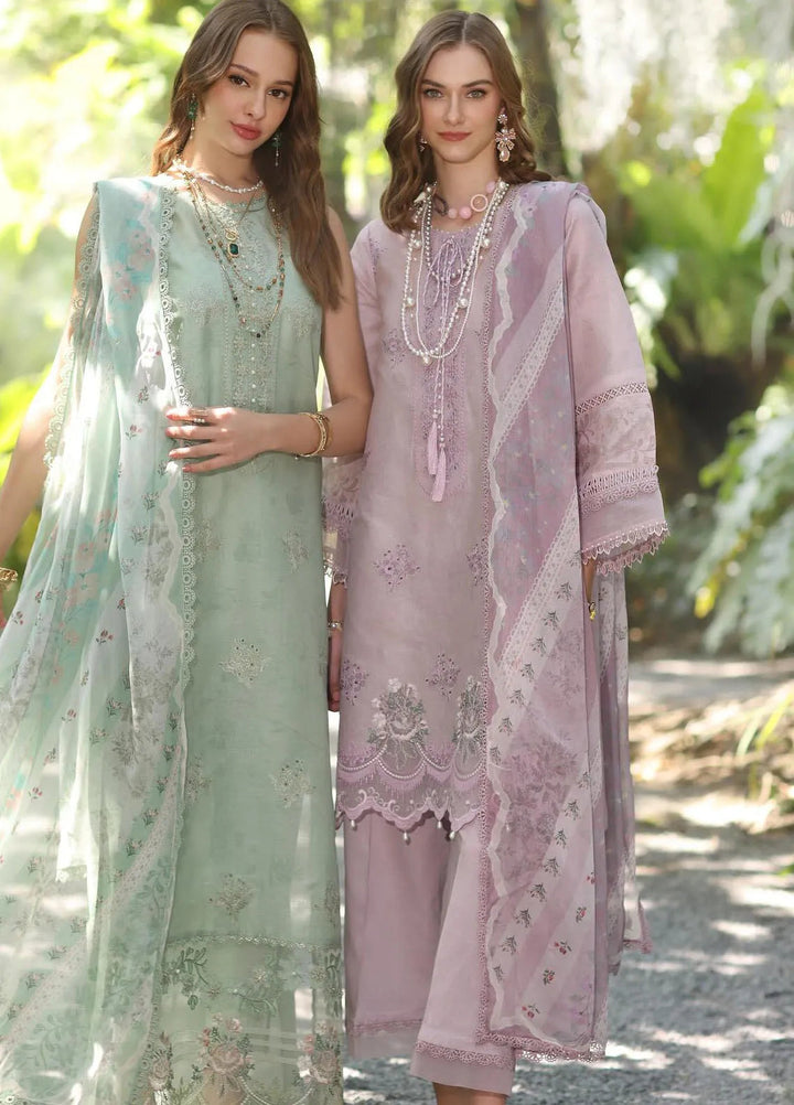 Noor by Saadia Asad Embroidered Lawn Suits Unstitched 3 Piece NSA25EP D6-B - Summer Collection