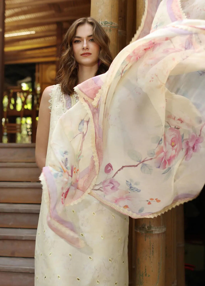 Noor by Saadia Asad Embroidered Lawn Suits Unstitched 3 Piece NSA25EP D9-A - Summer Collection