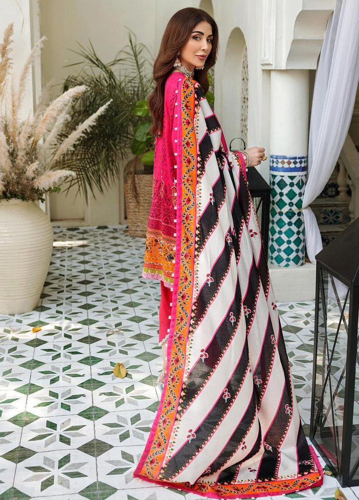 Noor By Saadia Asad Embroidered Linen Suits Unstitched 3 Piece NSA22W D3-A - Winter Collection