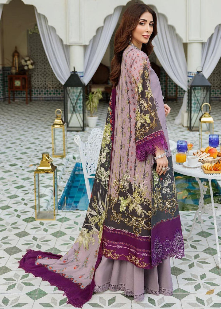 Noor By Saadia Asad Embroidered Linen Suits Unstitched 3 Piece NSA22W D4-A - Winter Collection