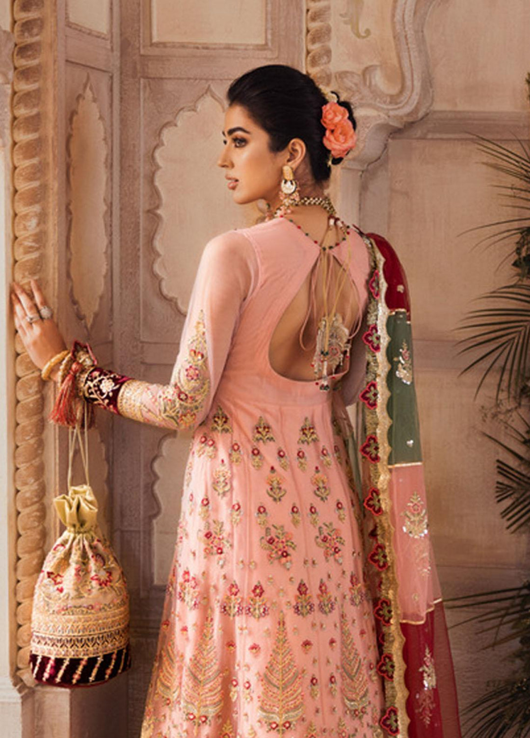 Noor by Saadia Asad Embroidered Net Suits Unstitched 3 Piece SA21WD D2 - Wedding Collection