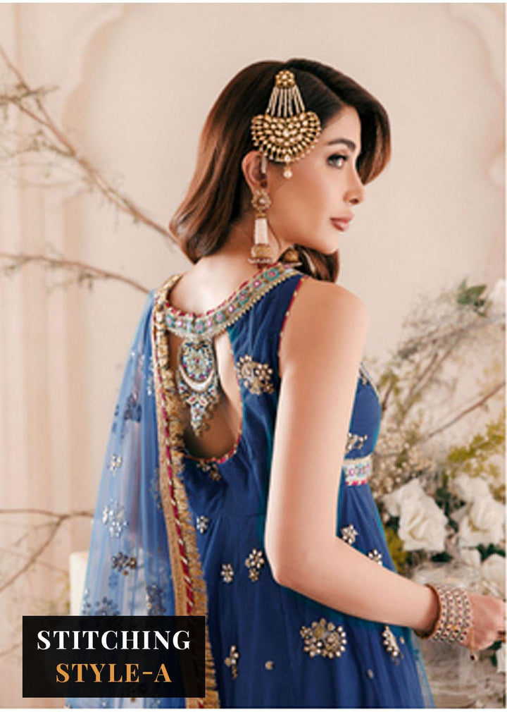 Noor By Saadia Asad Embroidered Net Suits Unstitched 3 Piece NSA22WD D6 Kiriana - Wedding Collection