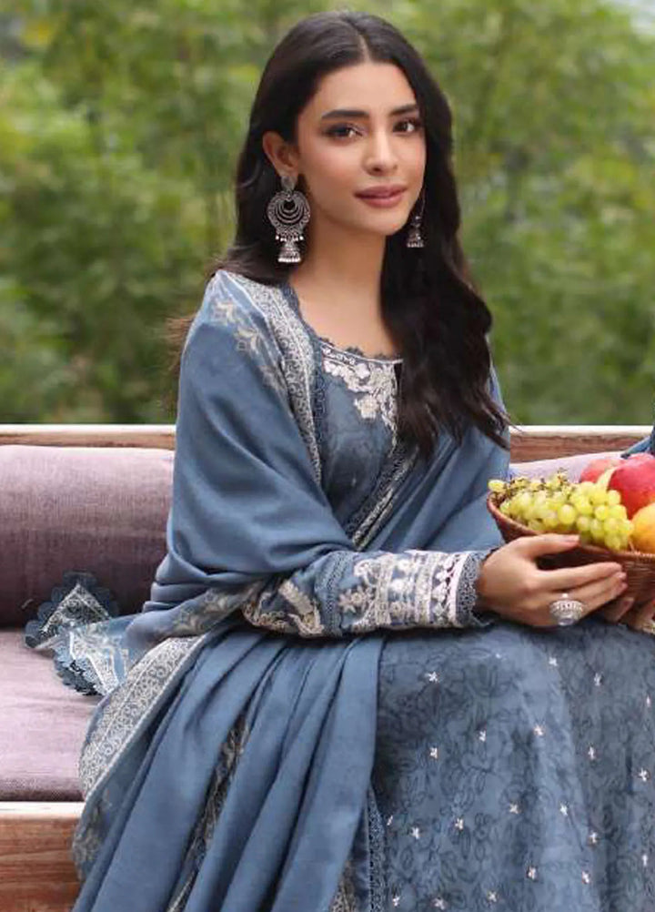 Noor by Saadia Asad Embroidered Suit Unstitched 3 Piece NSA24SW D-3 Zuva - Winter Collection